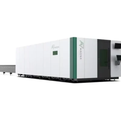 Снимка на FIBER лазер със сменяема маса затворен